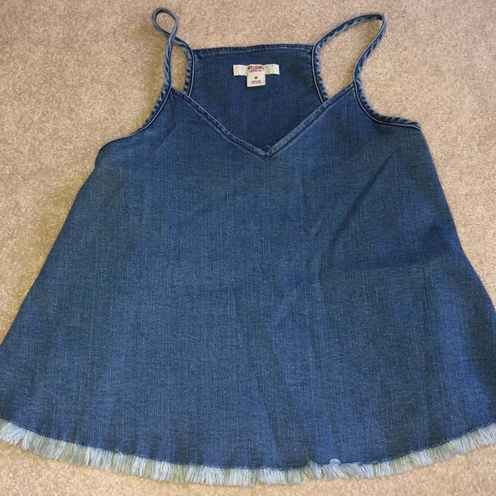 Jean tank top